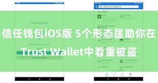 信任钱包iOS版 5个形态匡助你在Trust Wallet中看重被盗